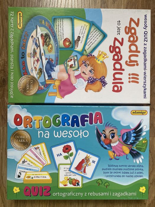 Gra edukacyjna Adamigo. Ortografia na wesoło i Zgaduj Zgadula