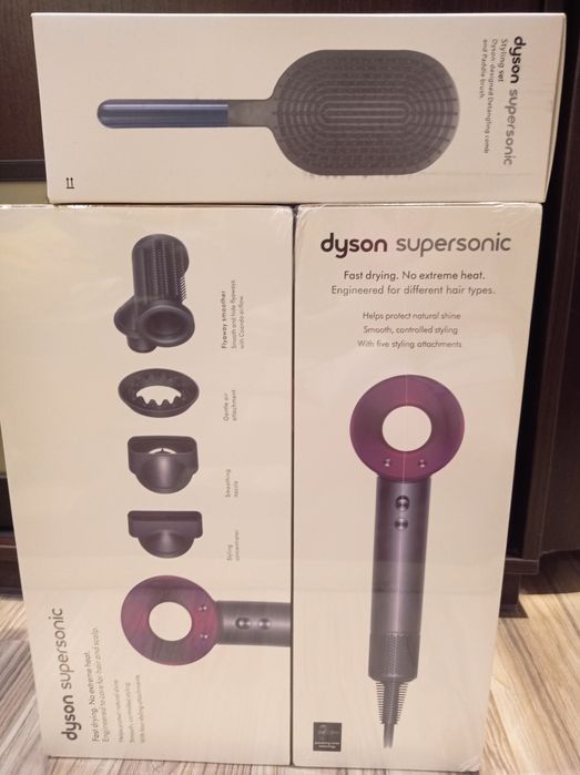 Фен Dyson Supersonic+гребінець+ щітка|Новий|Заводська плівка
