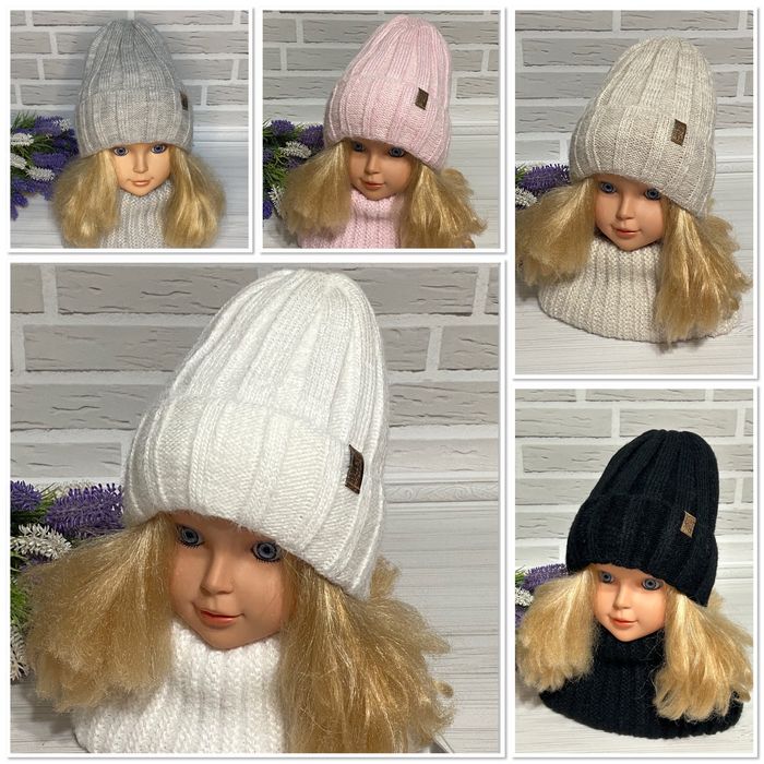 Зимові комплекти шапка хомут без зав‘язок