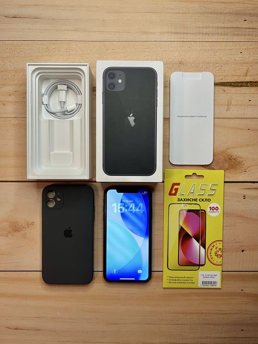 iPhone 11 128gb Black Neverlock. Полный комплект