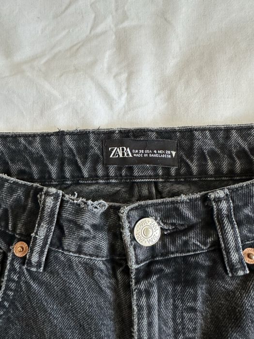 Джинси mom ZARA, чорного кольору