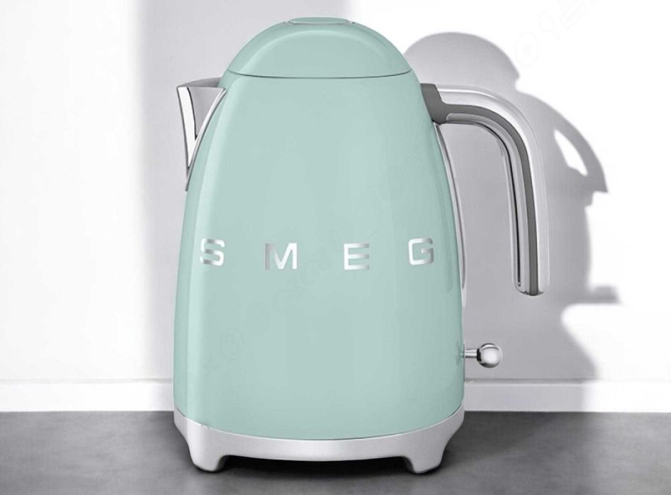 Електрочайник SMEG / СМЕГ KLF03PGEU / 1.7 л, м'ятний, ретро