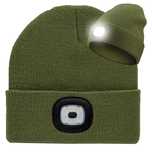 Czapka zimowa z lampką LED Sahido BEACON HAT OLIVE GREEN