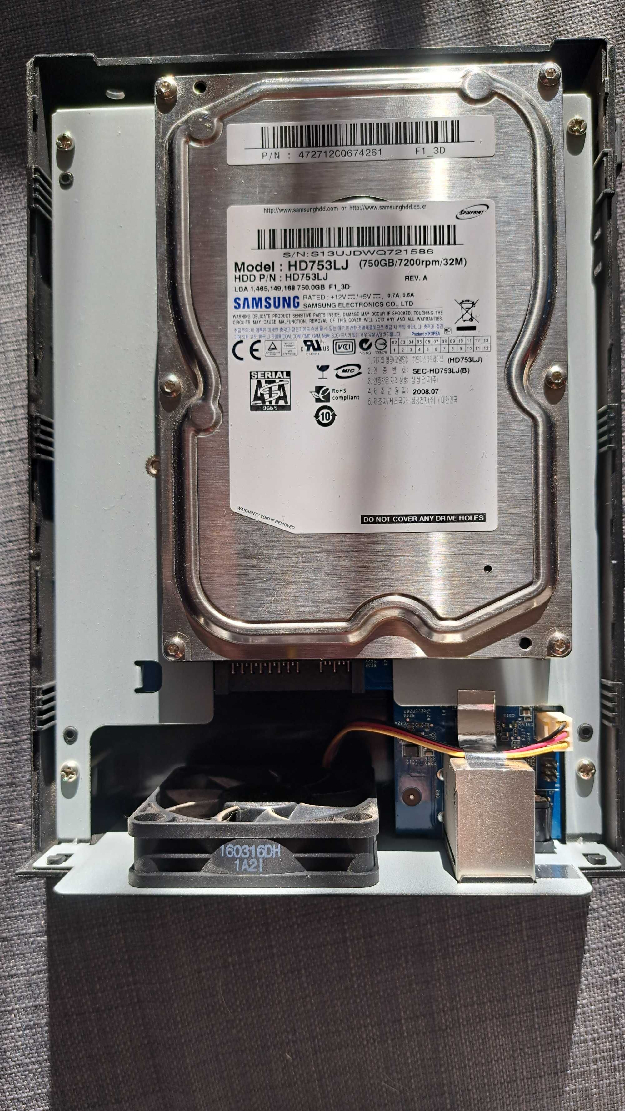 Serwer sieciowy Synology DiskStation DS116 z dyskiem