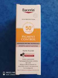 fluid 50+ dla cery wrazliwej antypigmentowy Eucerin