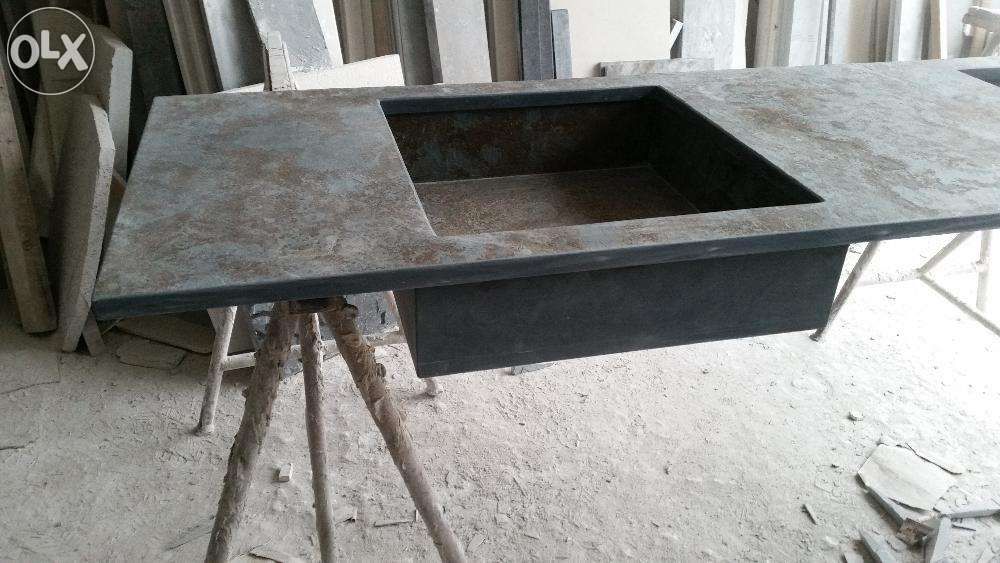 Tampo em pedra de xisto Multicolor