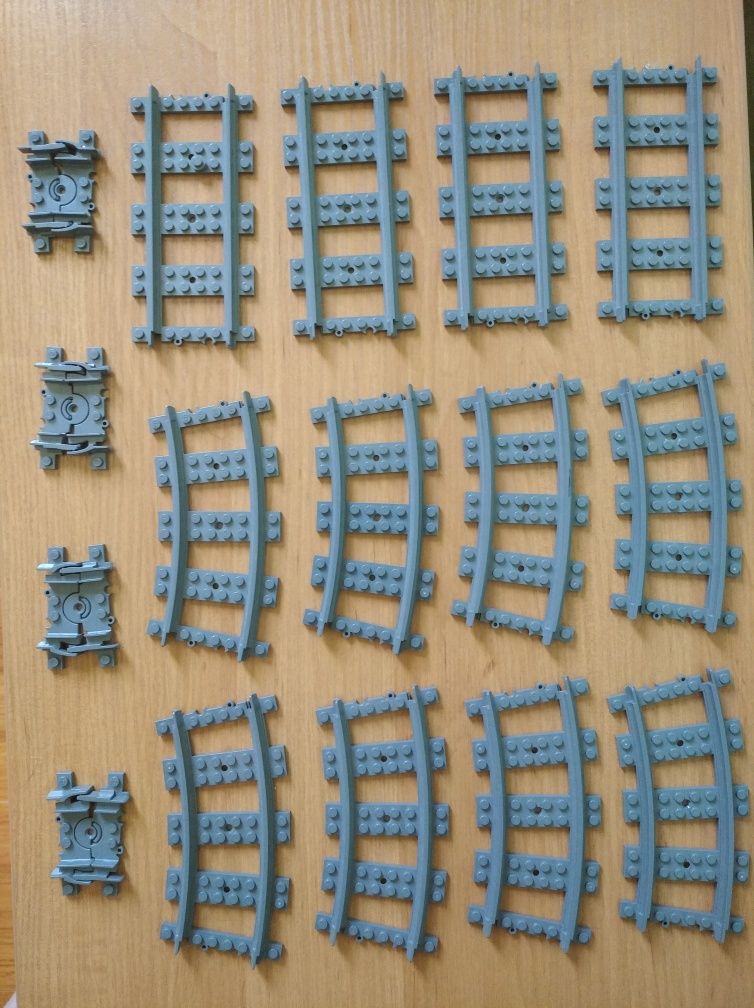 LEGO рельсы стрелки для поезда 16 шт.