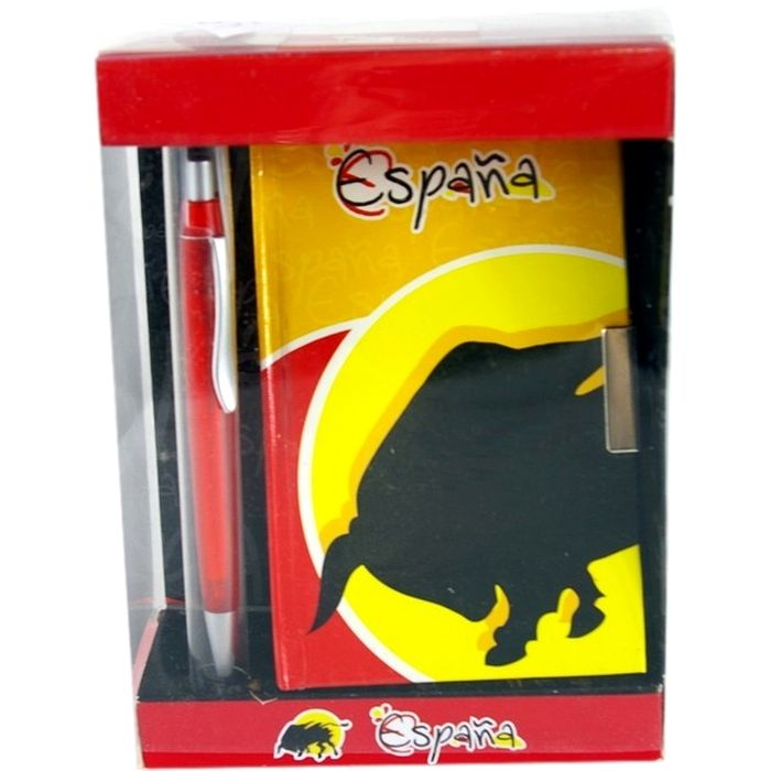 Elegancki notes M „Espania” z długopisem, zamykany na kluczyk, 14x9 cm