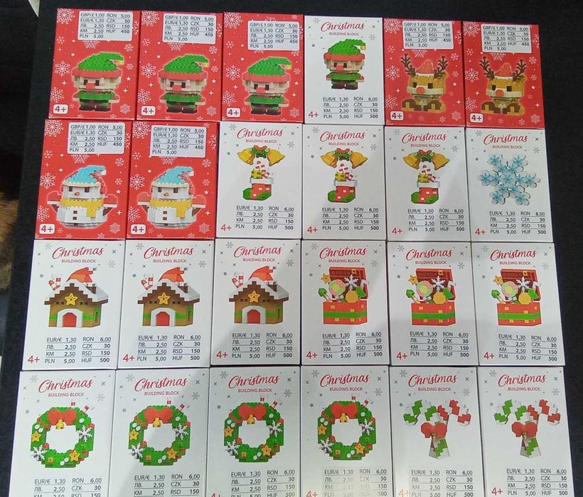 Mini klocki Pepco dla Kasi 24 komplety świąteczne wzory