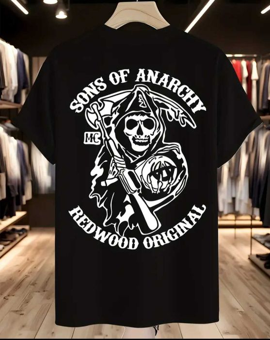 T-shirt Sons of Anarchy Preta L Nova