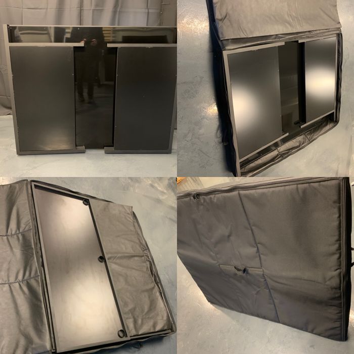 Mobilny stół dj alumniowy