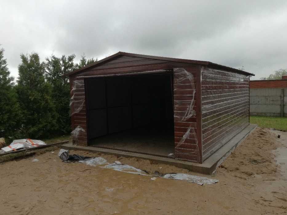 Garaż blaszany 4x6, garaże blaszane drewnopodobne,3x5,3x6,6x5,6x6