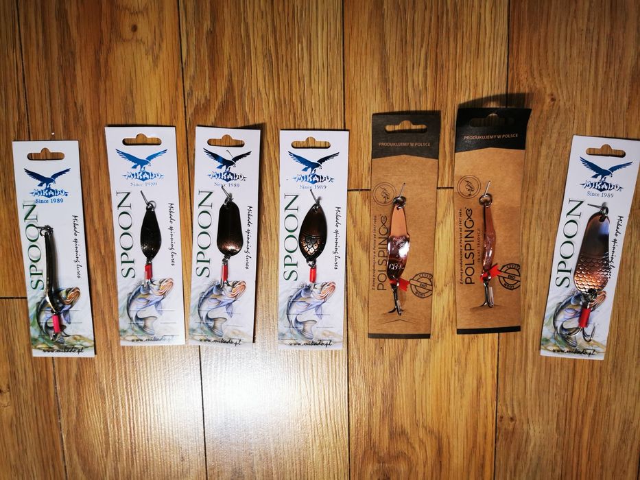 Nowy Zestaw wahadłówek Mikado Spoon i Polsping 7szt