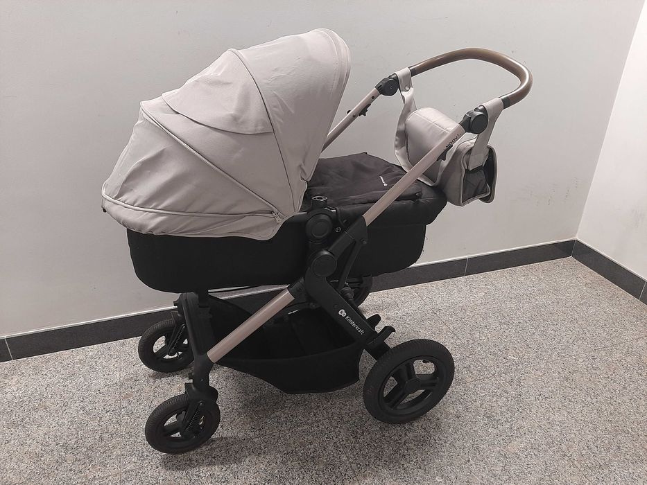 Kinderkraft Moov 2 Air wózek wielofunkcyjny 3w1 Moonlight Grey Bstok