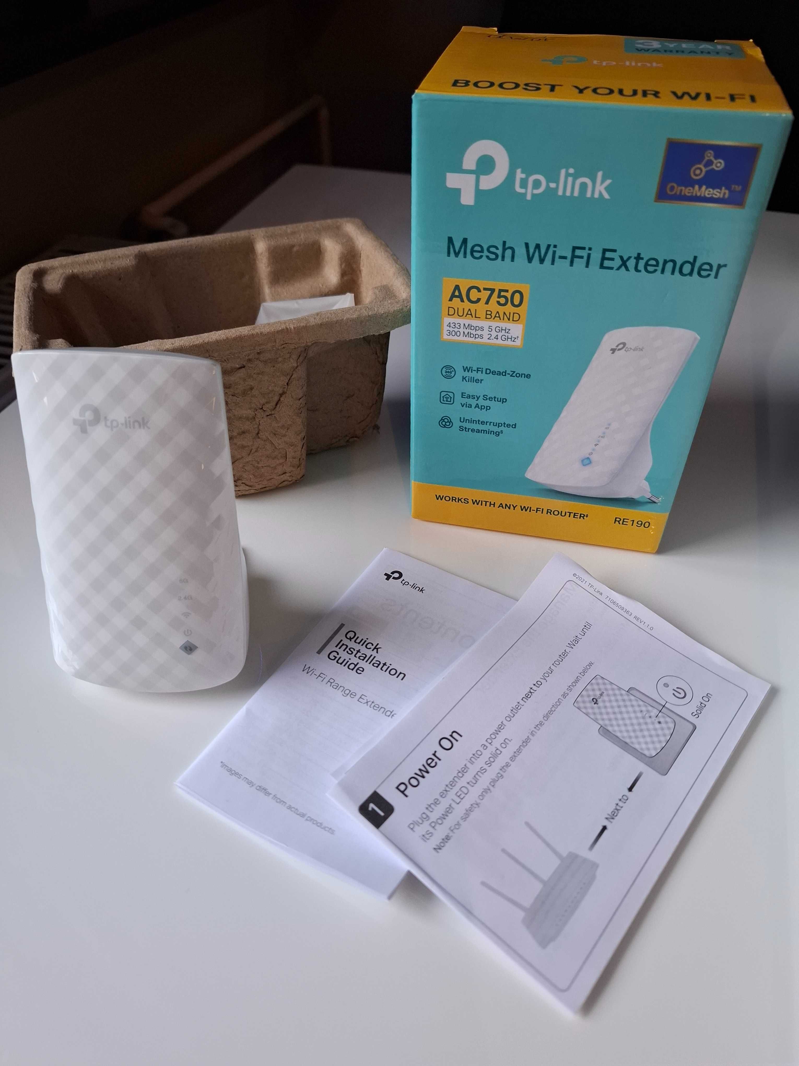 Wzmacniacz sieci bezprzewodowej WIFI, Tp-Link AC750