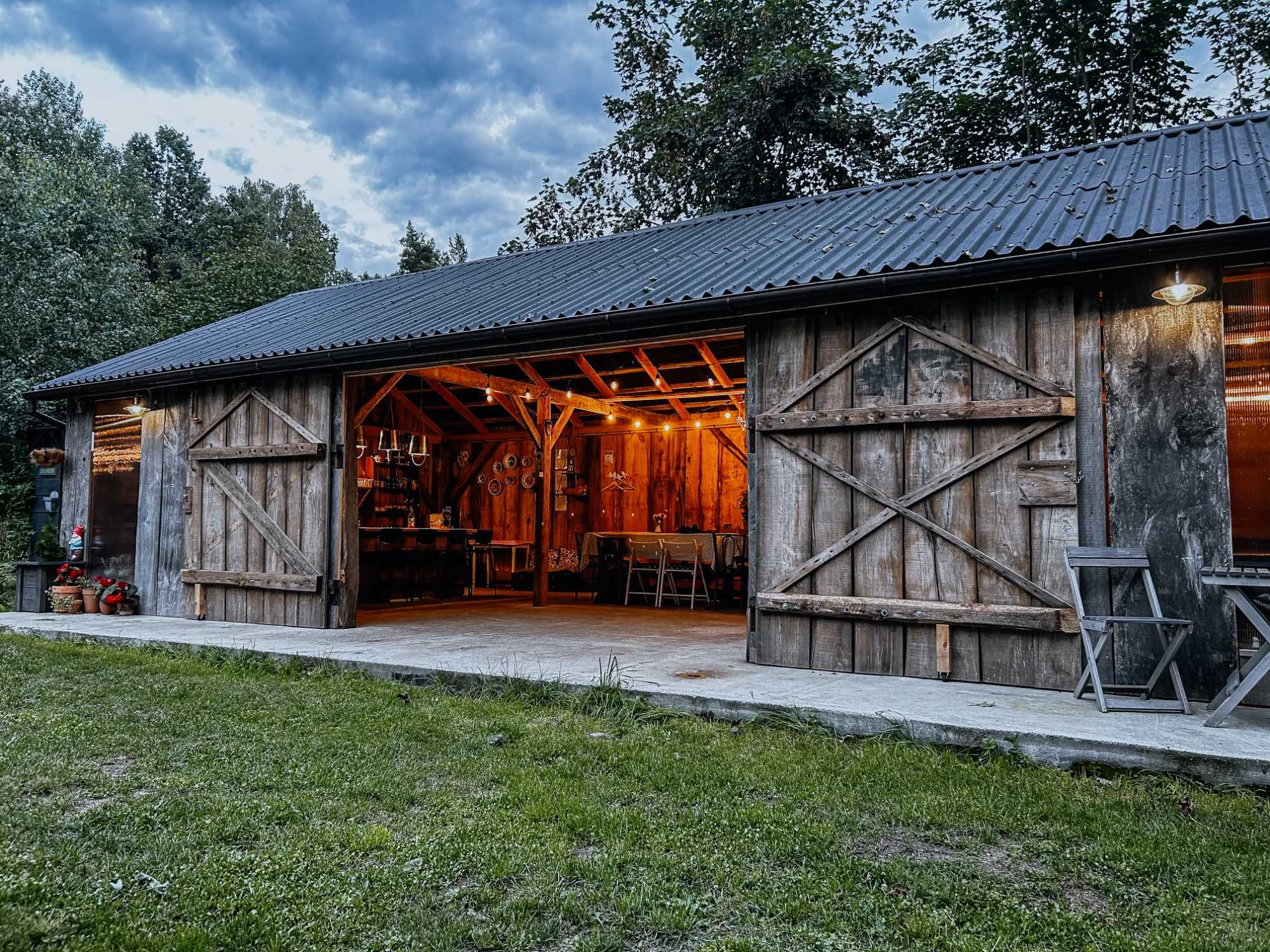 Domek / Szałas / Glamping - jacuzzi, rowery - 50 min z Wwy.