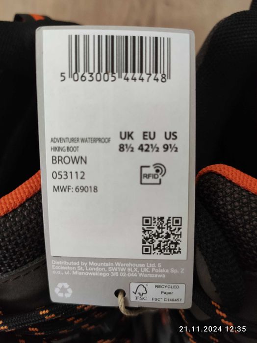 Чоловічі черевики Adventurer (Велика Британія). Нові, розмір 42,5