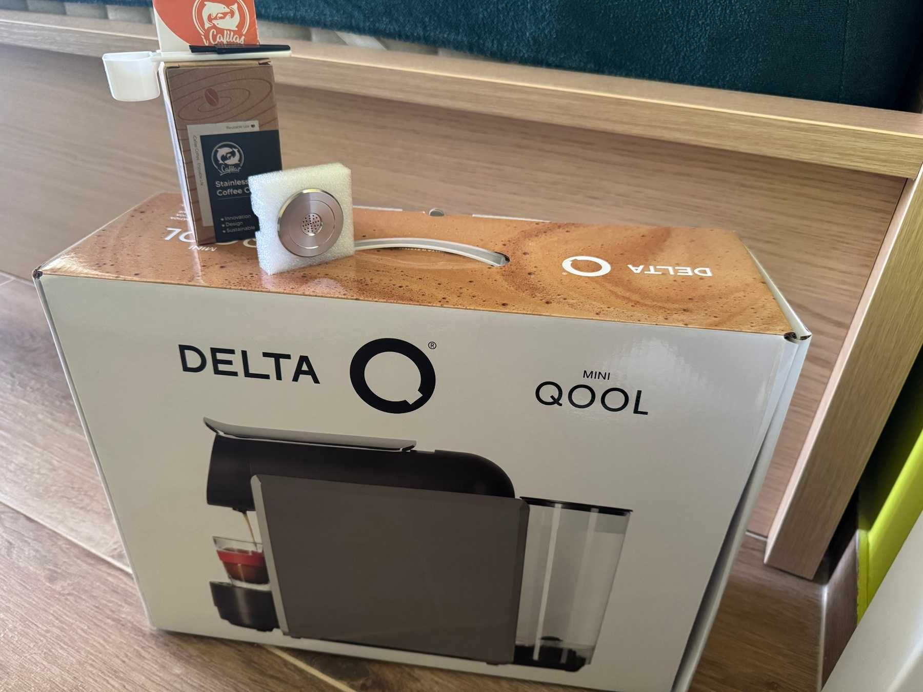 Ekspres Delta Q mini Qool z Kapsułką wielorazową (stal nierdzewna)
