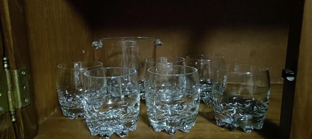 6 Copos Whisky e copo gelo