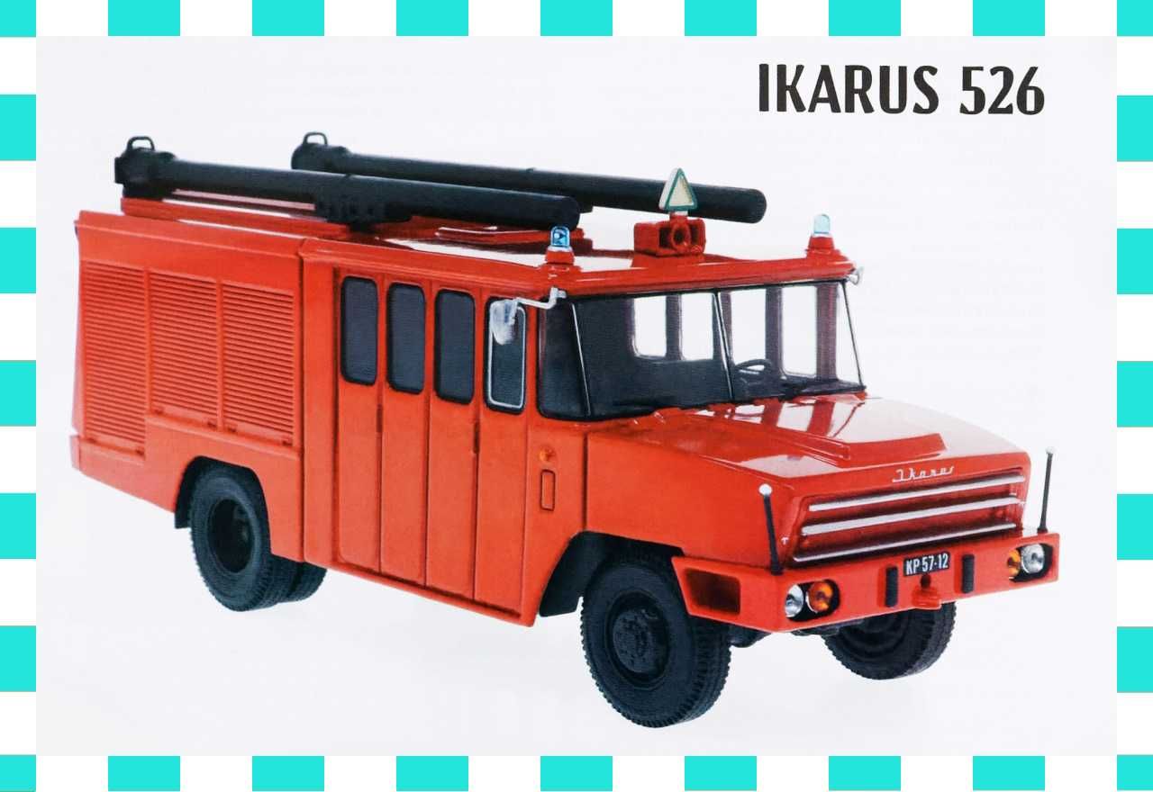 1:43 IKARUS 526 straż pożarna Kultowe ciężarówki PRL nr 101 DeAgostini