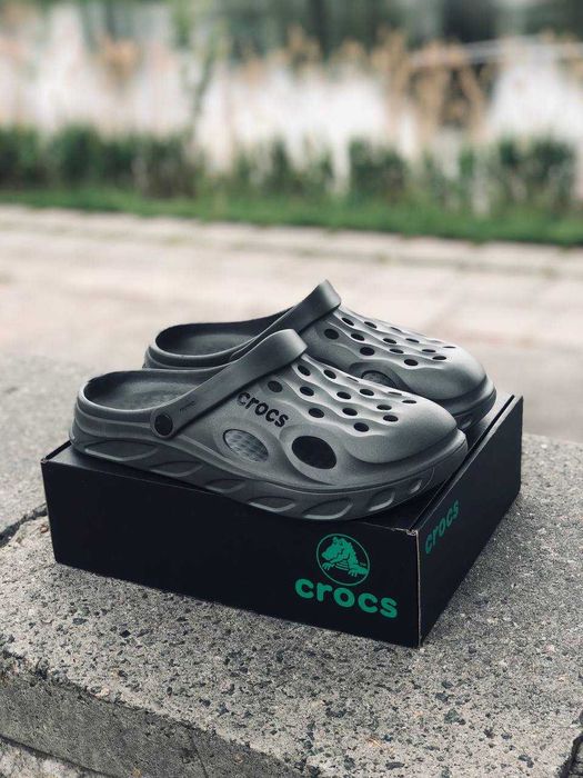 Crocs Dark Green мужские для дома улицы квартиры Тапочки Крокс чоловіч