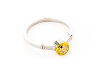 Platynowo Złoty Pierścionek - 4,32g - DIAMENT 0,58ct - KRAKÓW