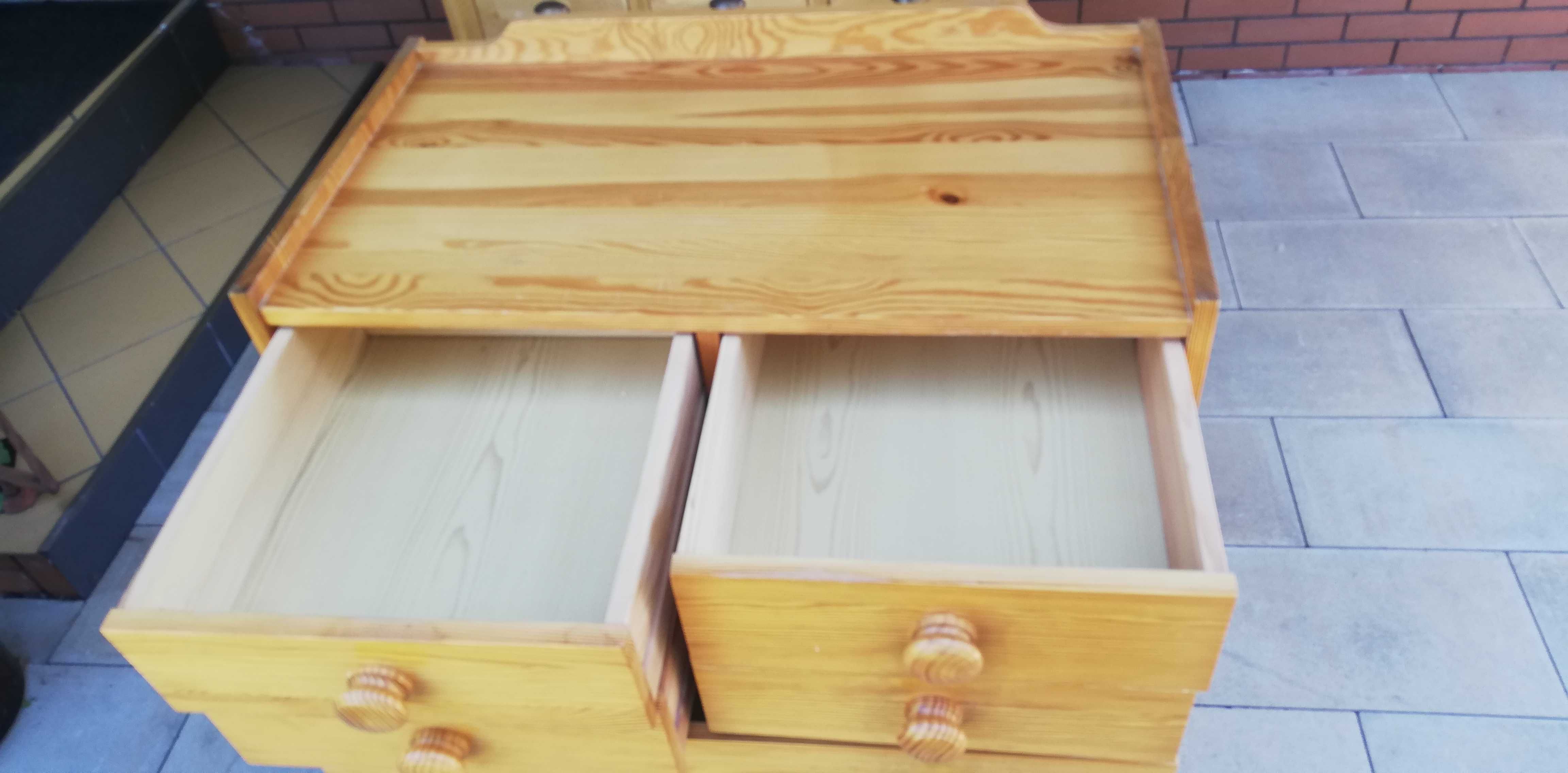 Komoda drewniana skalik szafka solidna szafa  bieliźniarka sosnowa