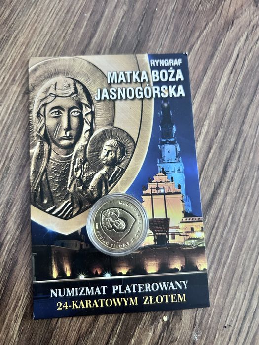 Moneta pamiątkowa Ryngraf Matka Boża Jasnogórska - Mennica Polska