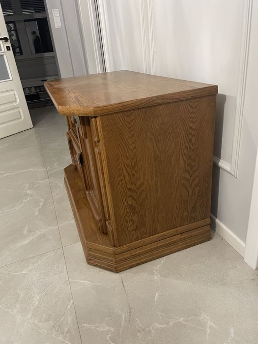 Solidna szafka dębowa, komoda salon