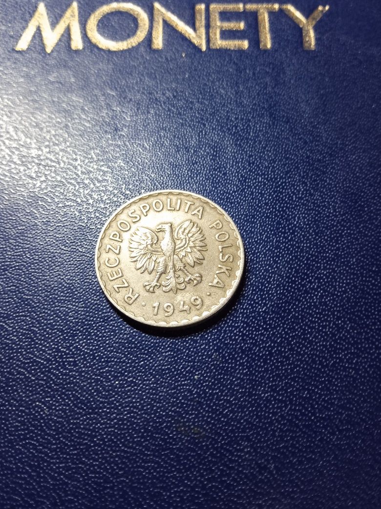 1 złoty 1949 bez znaku mennicy
