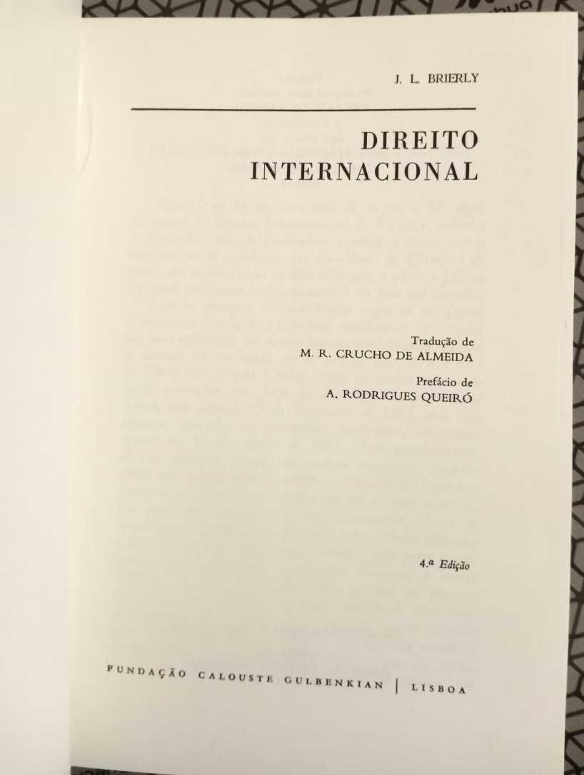 Direito Internacional, J. L. Brierly