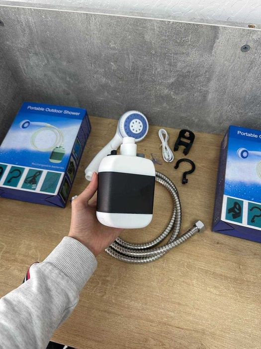 Туристичний ДУШ на акумуляторі! Похідний переносний ДУШ з АКБ. 2 годин