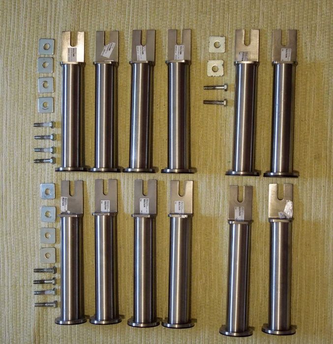 8 pés para cama Ikea Sultan aço inox / 8 Ikea Sultan Bed Frame Legs