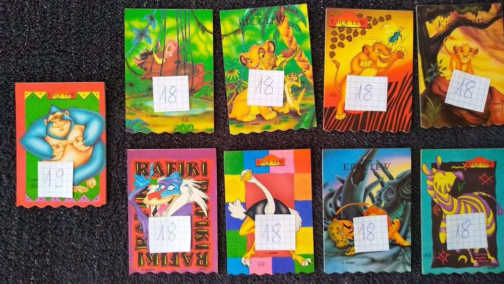 Notesy karteczki Król Lew Lata 90 Kolorowe