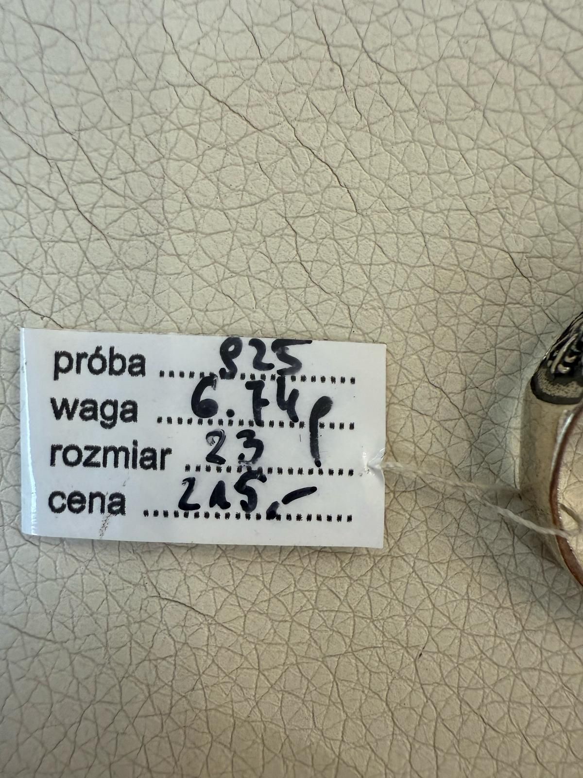 Sygnet srebrny z orłem