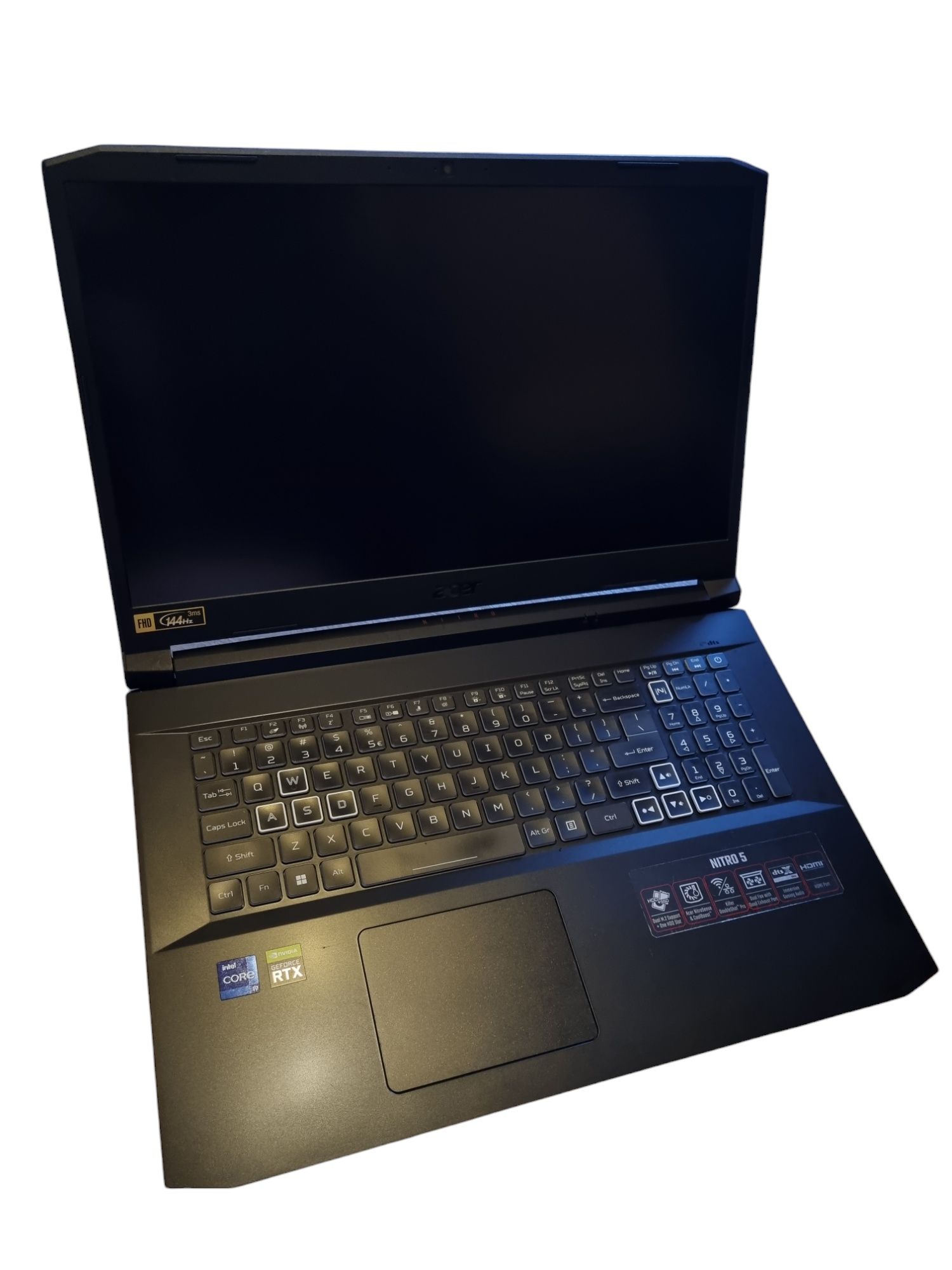 Laptop gamingowy 17.3 duży 144hz Acer Nitro 5 intel i9-11900H RTX 3060