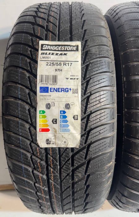 2x 225/55r17 Bridgestone Blizzak LM001 97H Runflat BMW X1 (*) 2024