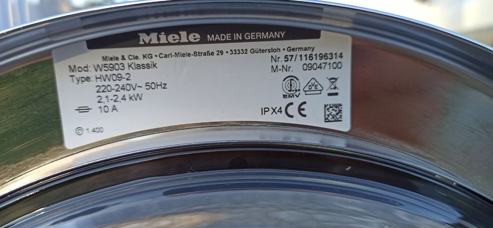 Пральна машинка Miele W59034 на 7 кг