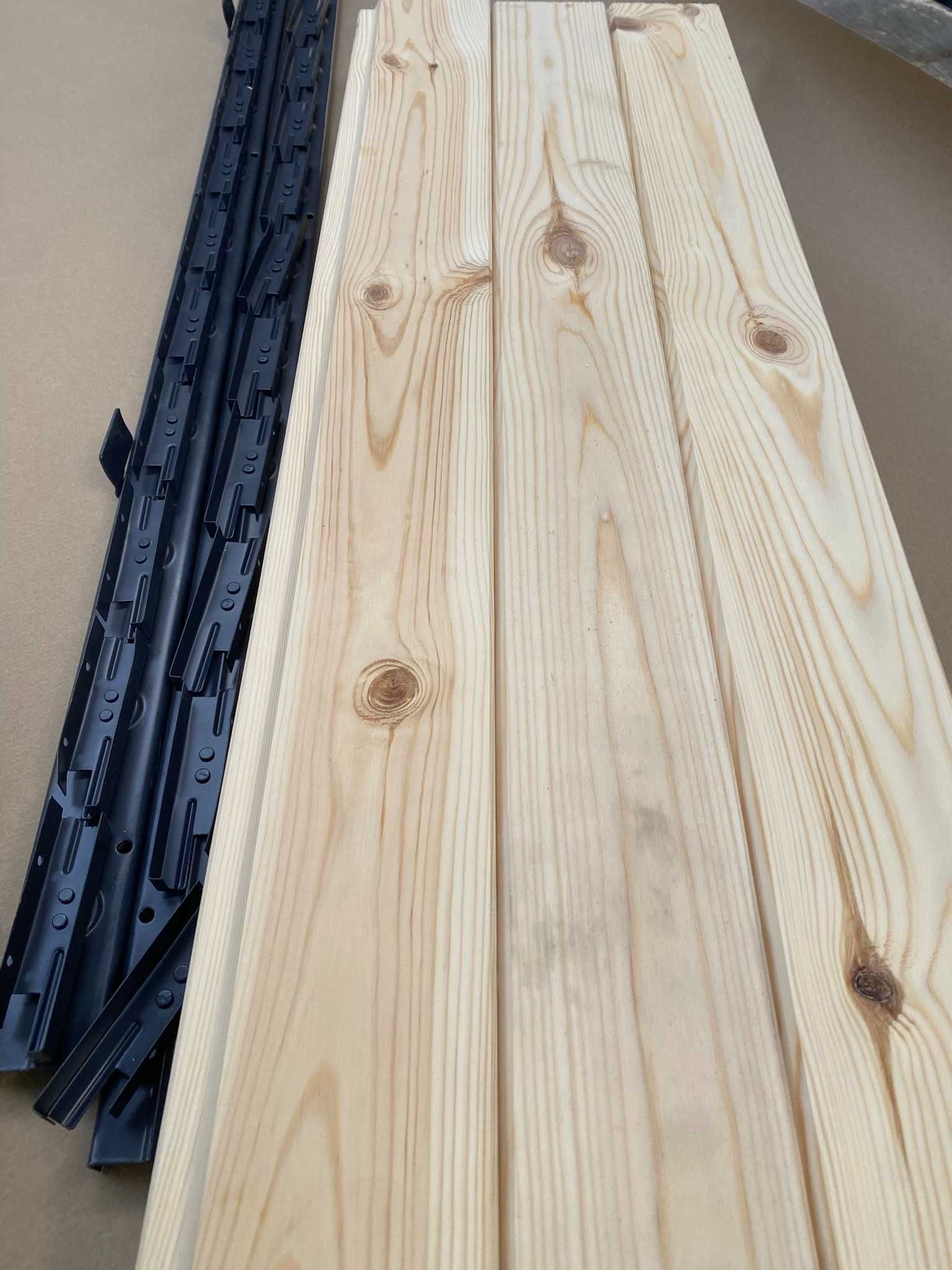 System ruchomych żaluzji, Ruchome deseczki SHUTTERS sosna AB 20x95mm