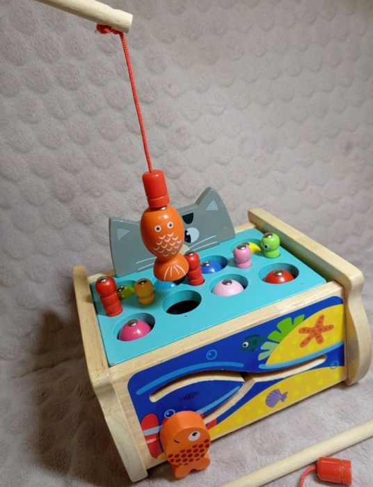 Магнитная развивающая игра "Рыбалка".