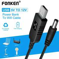 Продам повышающий шнур с Usb DC 5v на 12 v кабель для wi fi