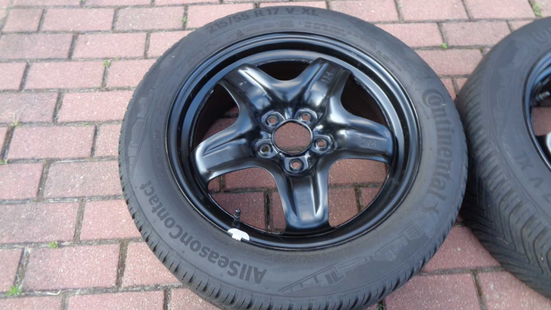 Koła 17 Opel Astra J z oponami  2017r 5-6mm czujniki 5x115