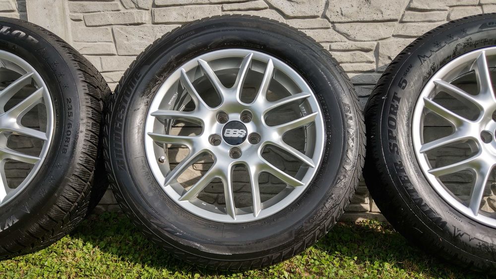 Komplet 4 felgi BBS 7.5" x 18" 5x114,3 opony Dunlop Bridgestone Lexus
