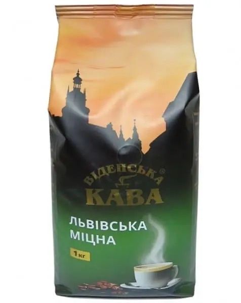 Кава в зернах Віденська кава Львівська Міцна 1 кг