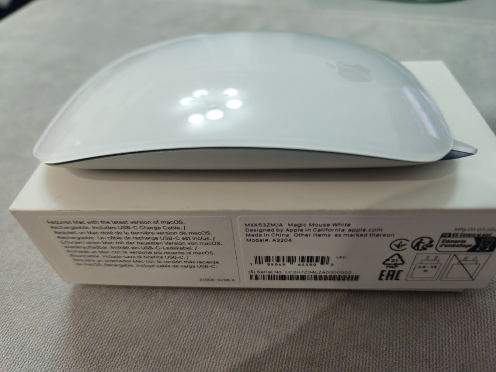 Apple Magic Mouse White, USB-C, A3204