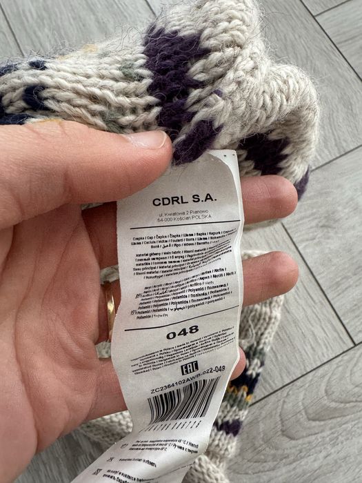 Jesienny uroczy zestaw czapka i komin 48