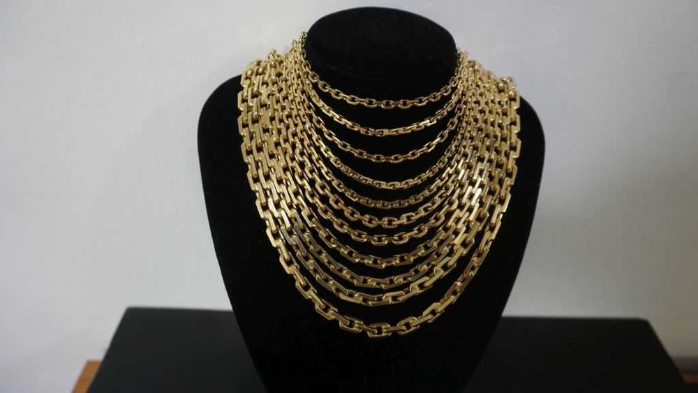 NOWY ZŁOTY Łańcuszek - Kuty Łańcuch Ankier - 80G