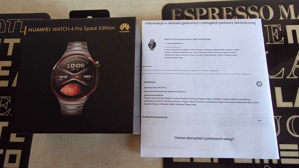 HUAWEI WATCH 4 PRO SpaceEdition NOWY NIEUZYWANY tytanowy gwar.prod.24!