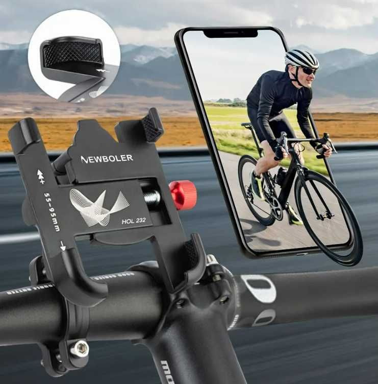 Uchwyt rowerowy na telefon  NEWBOLER 360°