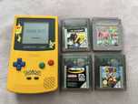 Gameboy color pokemon ( oryginal) + 4 gry